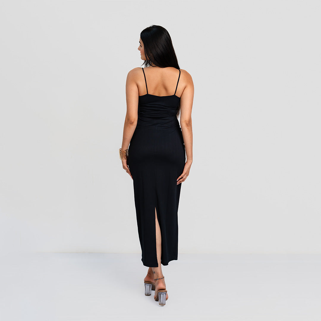 Midnight Black Bodycon Dress