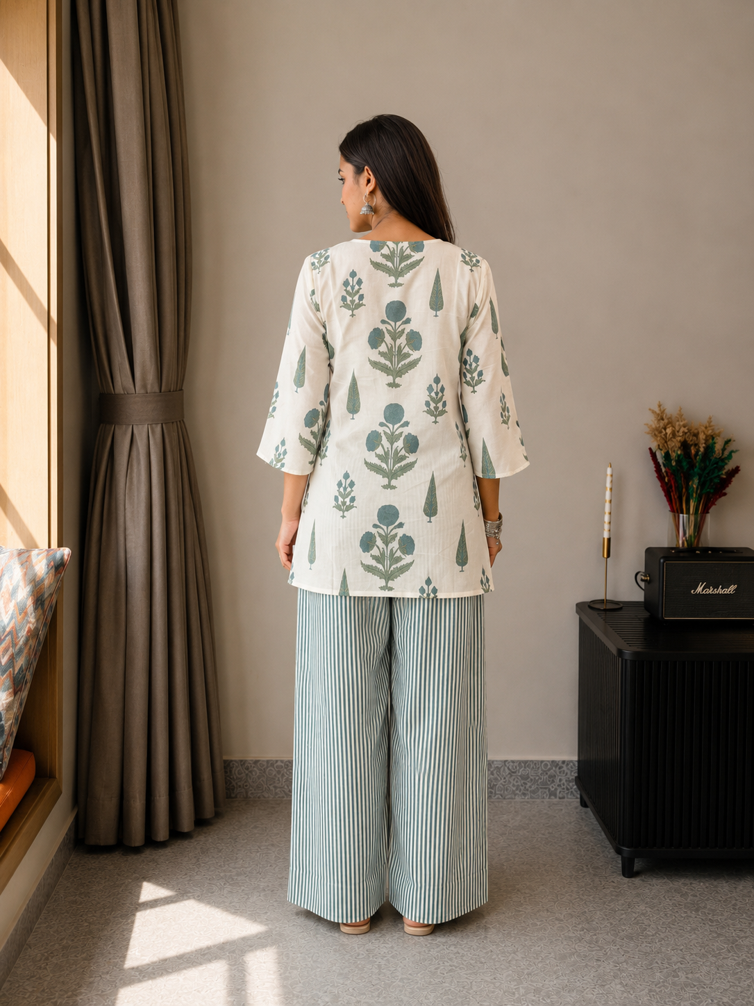 Sunheri Blue Co-ord Set