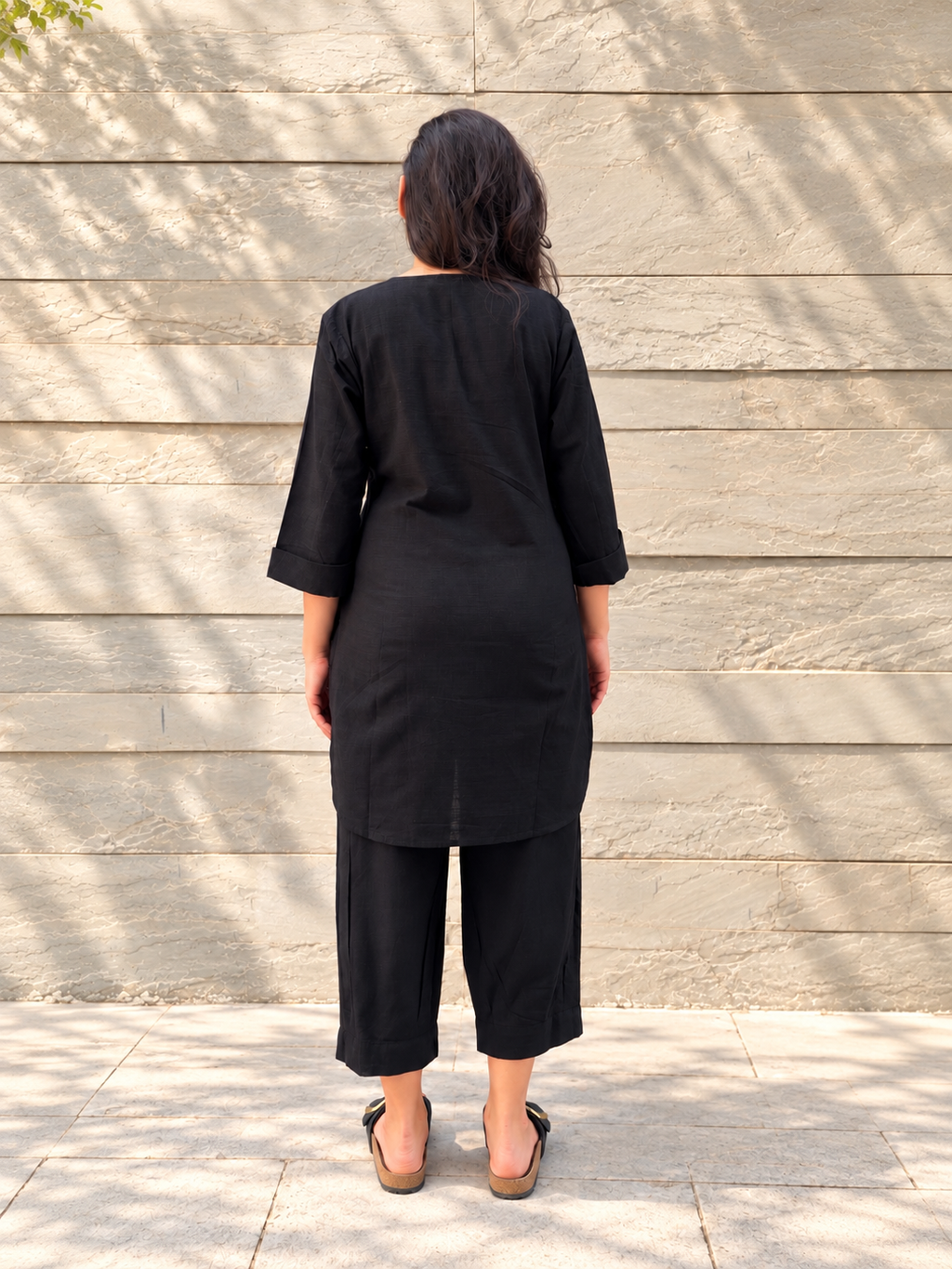 Postcard Black Kurta Set