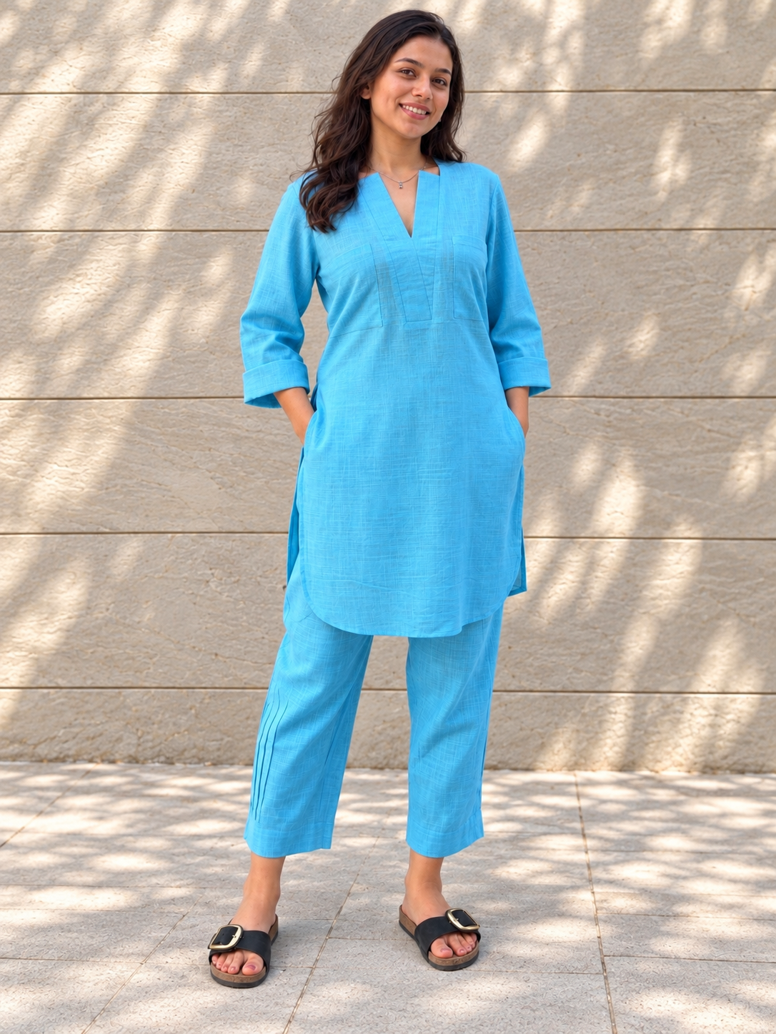 Postcard Blue Kurta Set