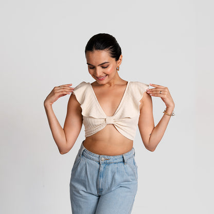 Ivory Butterfly Top