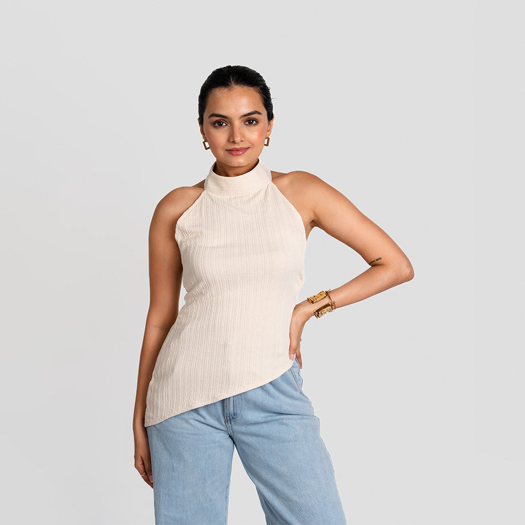 Ivory Halter Neck Top