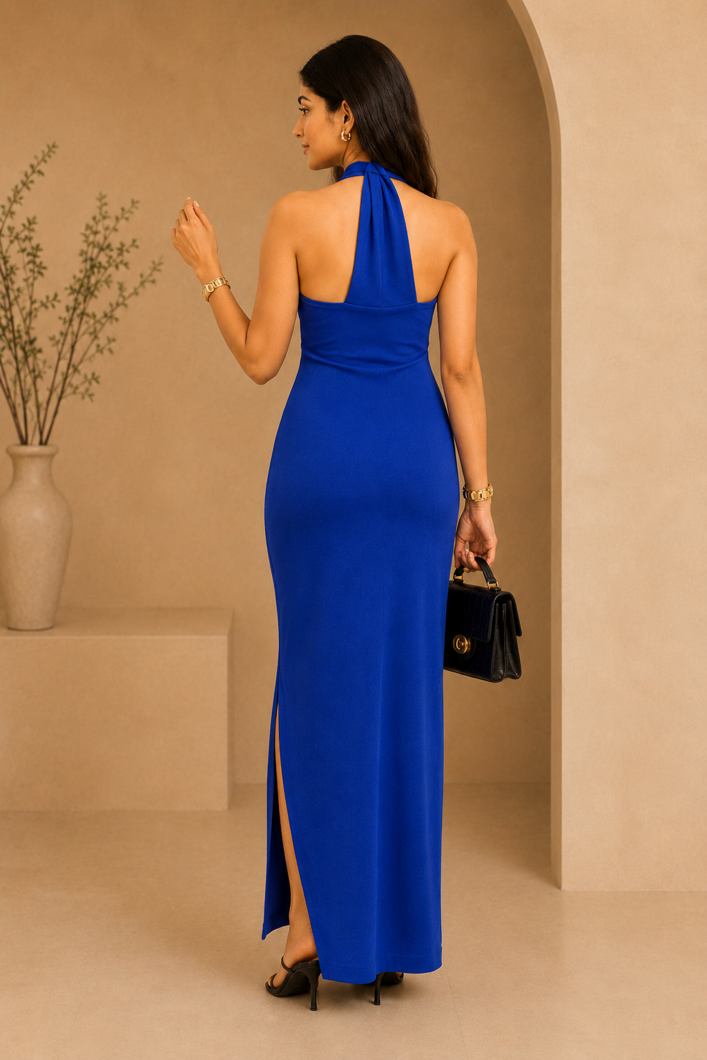 Cross tie-up dress