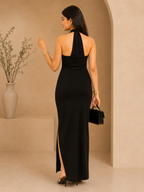 Cross tie up dress