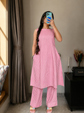 Ananya Pink Stripe Co-ord Set