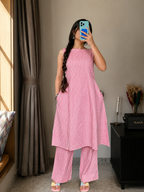 Ananya Pink Stripe Co-ord Set