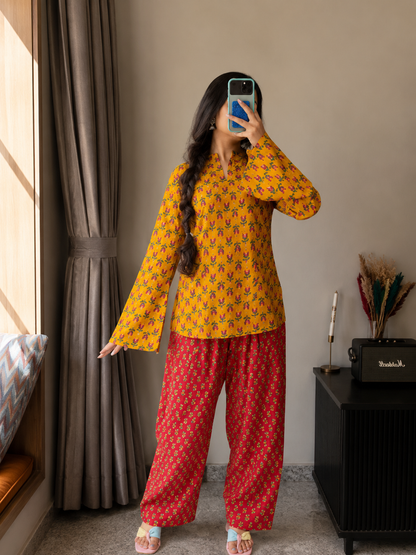 Ira Yellow Co-ord Set