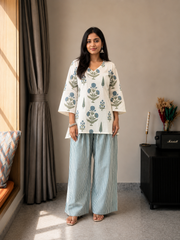 Sunheri Blue Co-ord Set