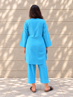 Postcard Blue Kurta Set
