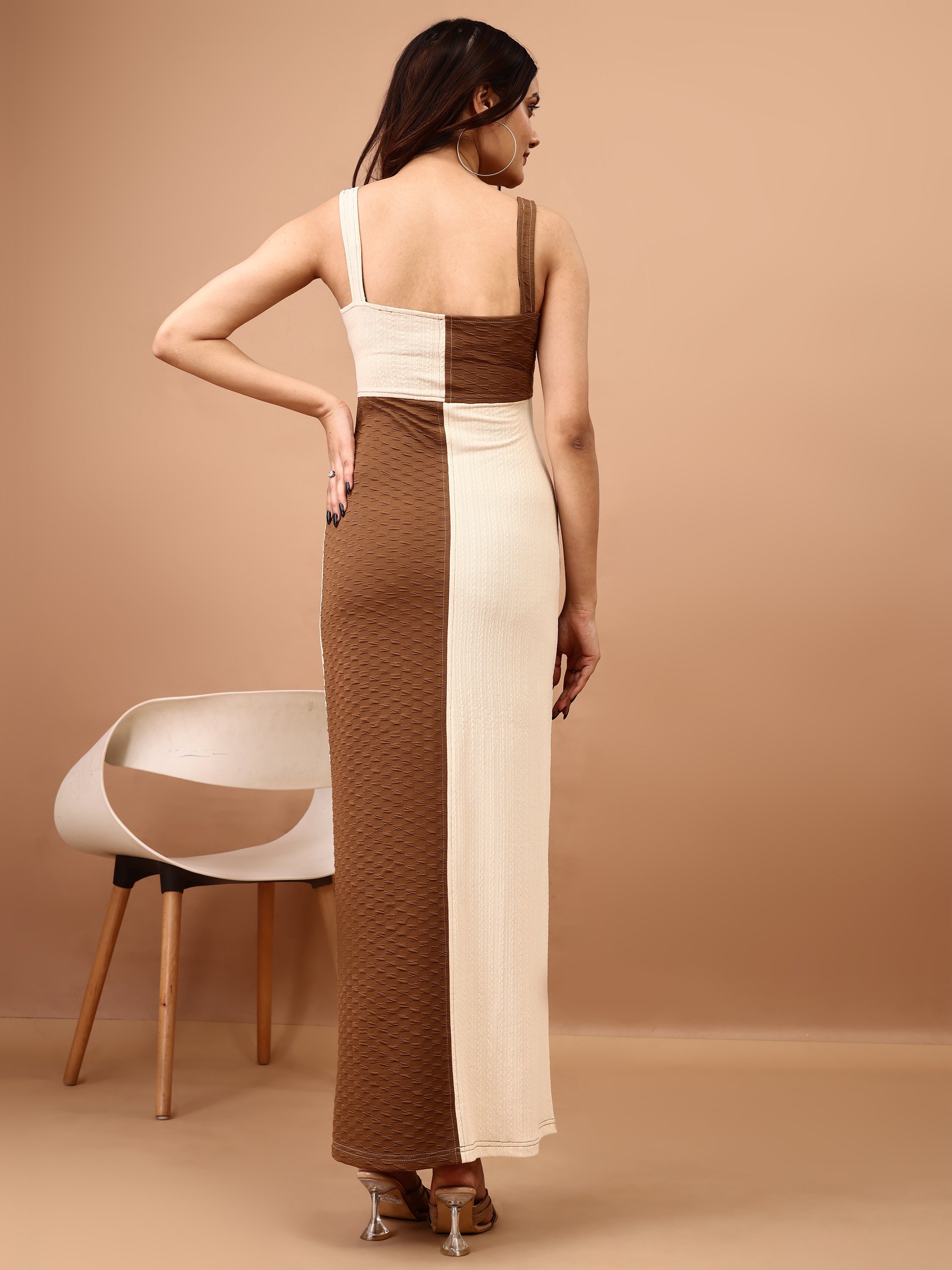 Chic Color-Block Maxi