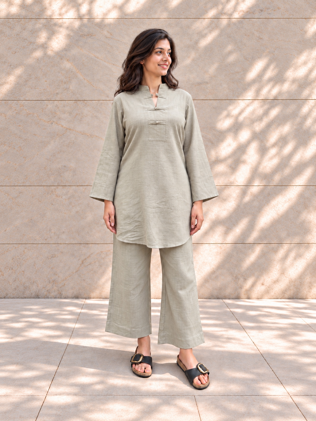 Sutra Sage Green Kurta Set