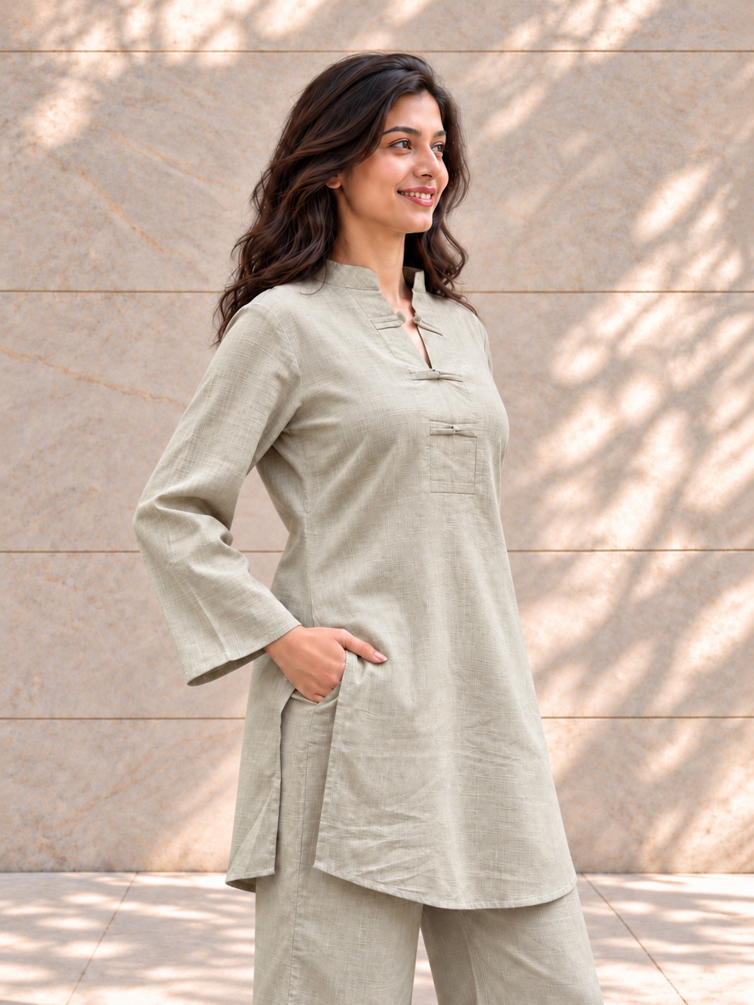 Sutra Sage Green Kurta Set