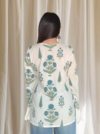 Meera White Bell Sleeves Kurti