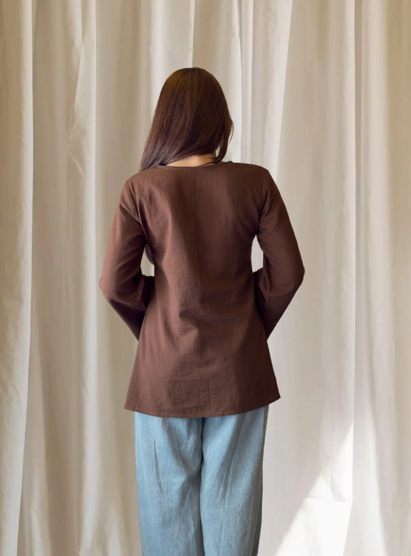 Nyra – Mocha Square Kurti