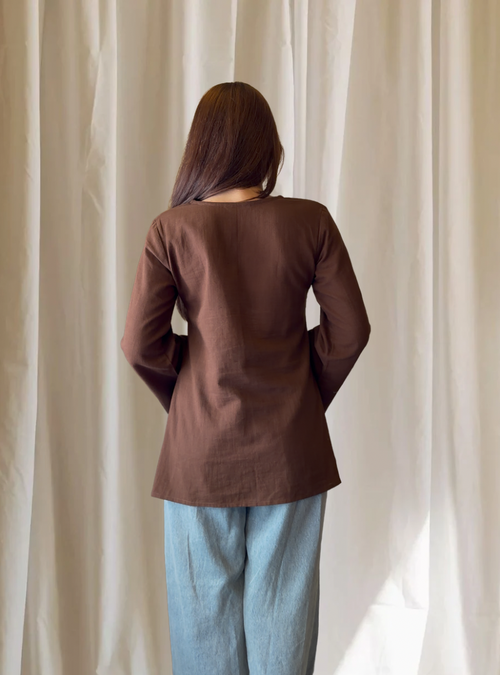 Nyra – Mocha Square Kurti