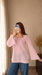 Nayra- Pink Stripe Kurti