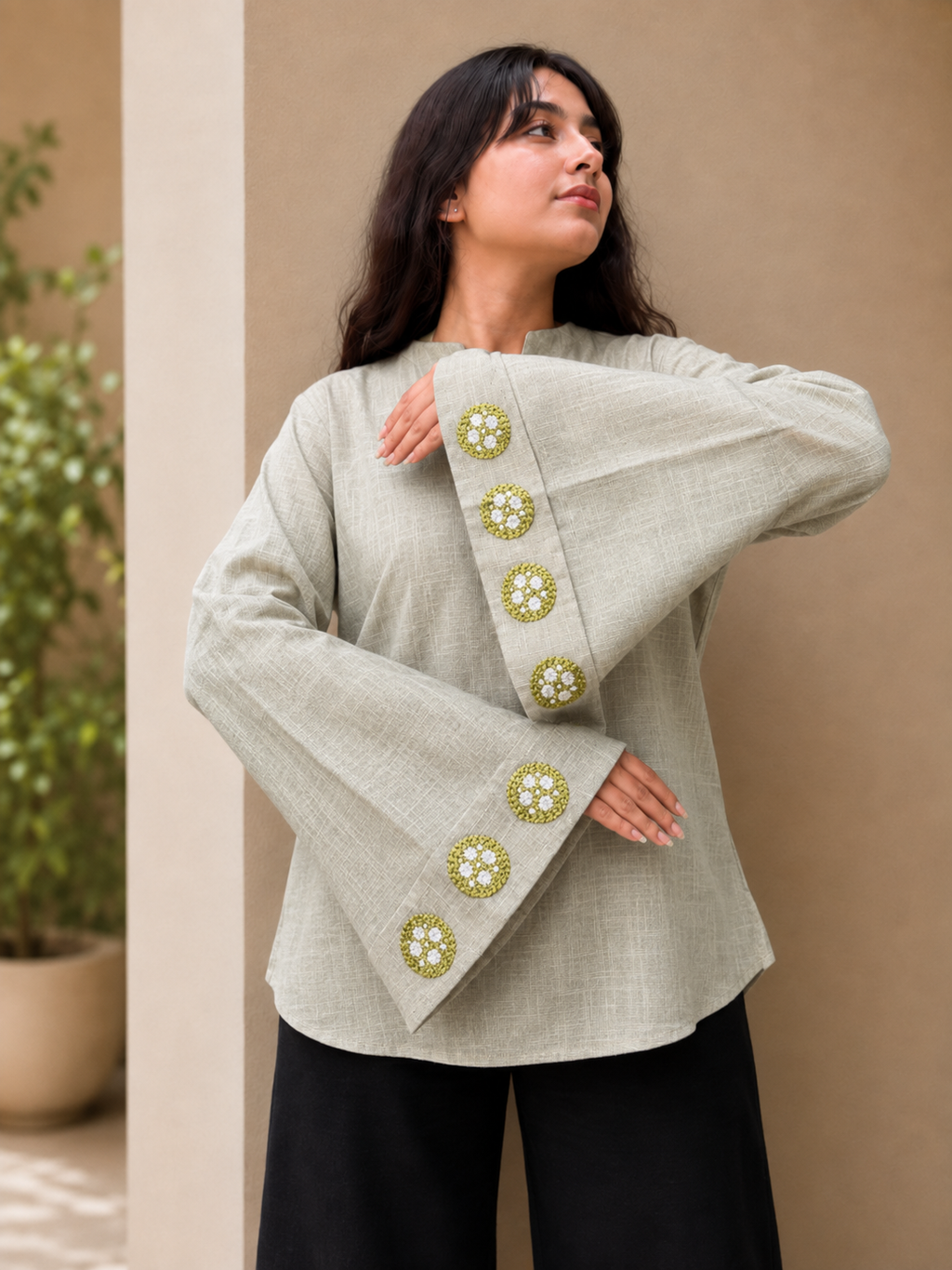Neerja Matcha Cookie Kurti