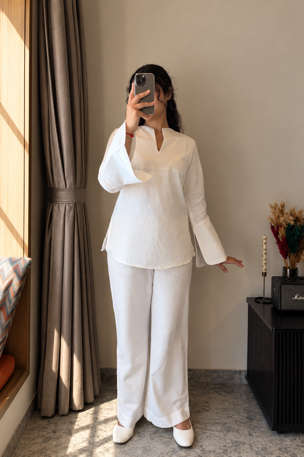 Neerja White Co-ord Set