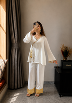 Sitara angarkha- White Festive Set