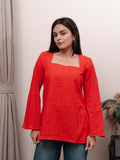 Nyra – Red Square Neck Kurti