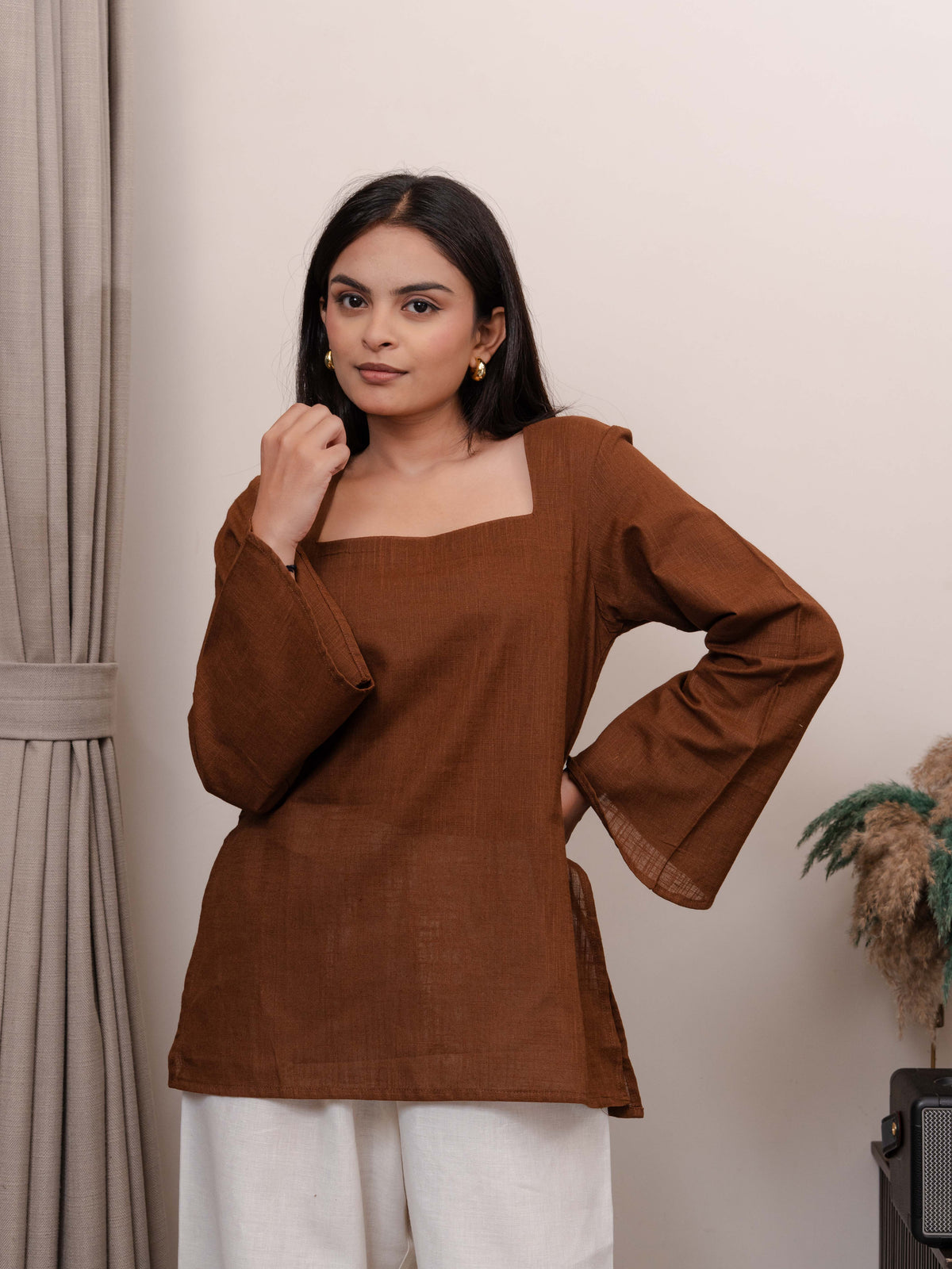Nyra – Mocha Square Kurti