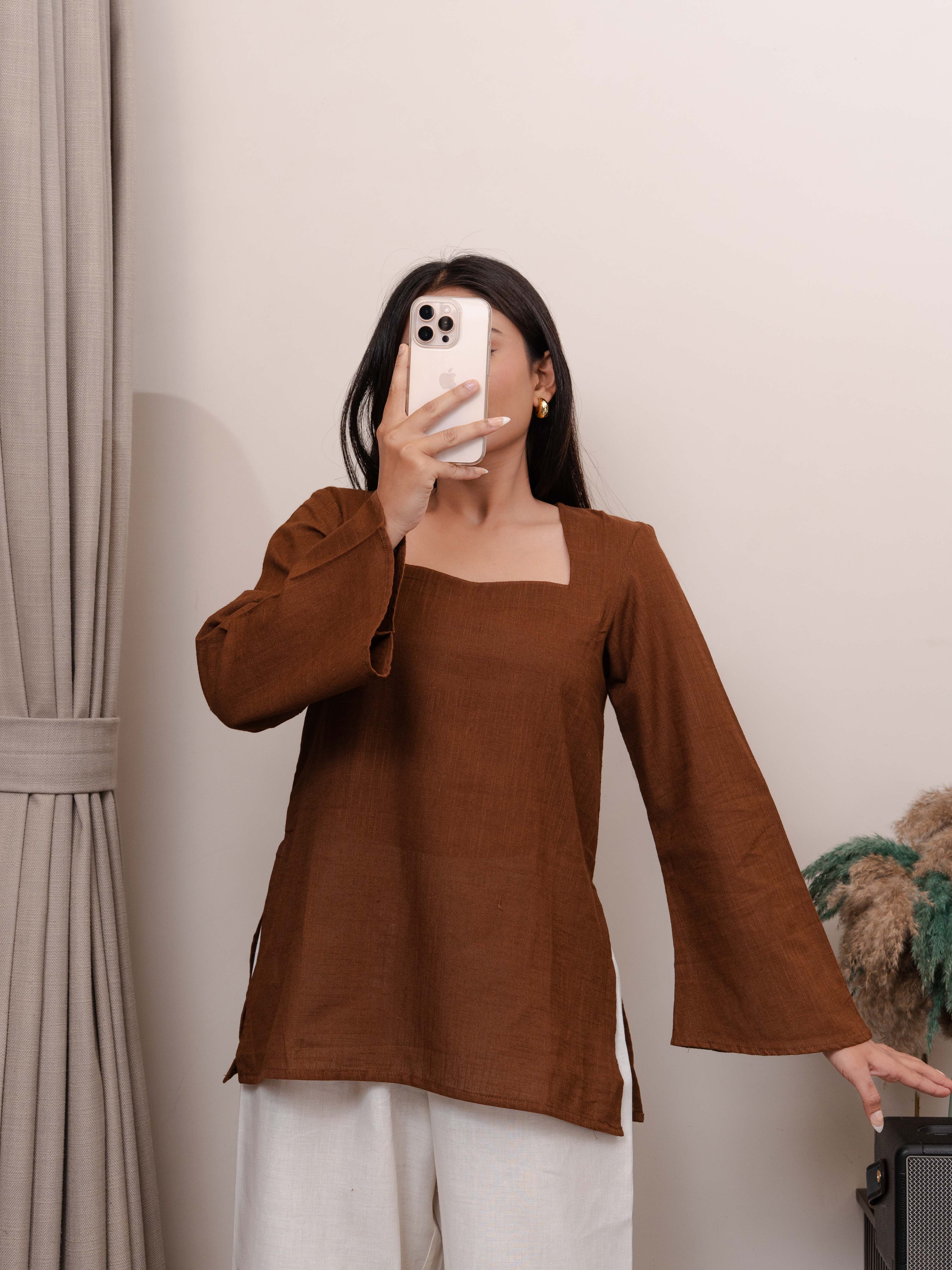 Nyra – Mocha Square Kurti