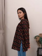 Kasturi Black Bell Sleeves Kurti