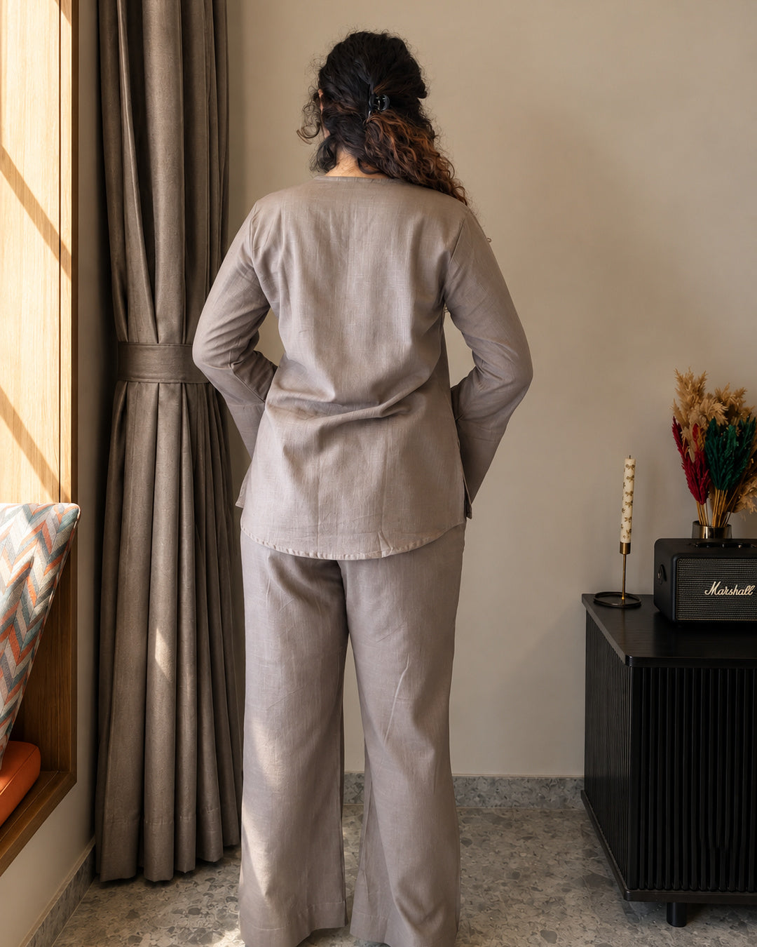 Neerja Grey Co-ord Set