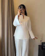 Neerja White Co-ord Set
