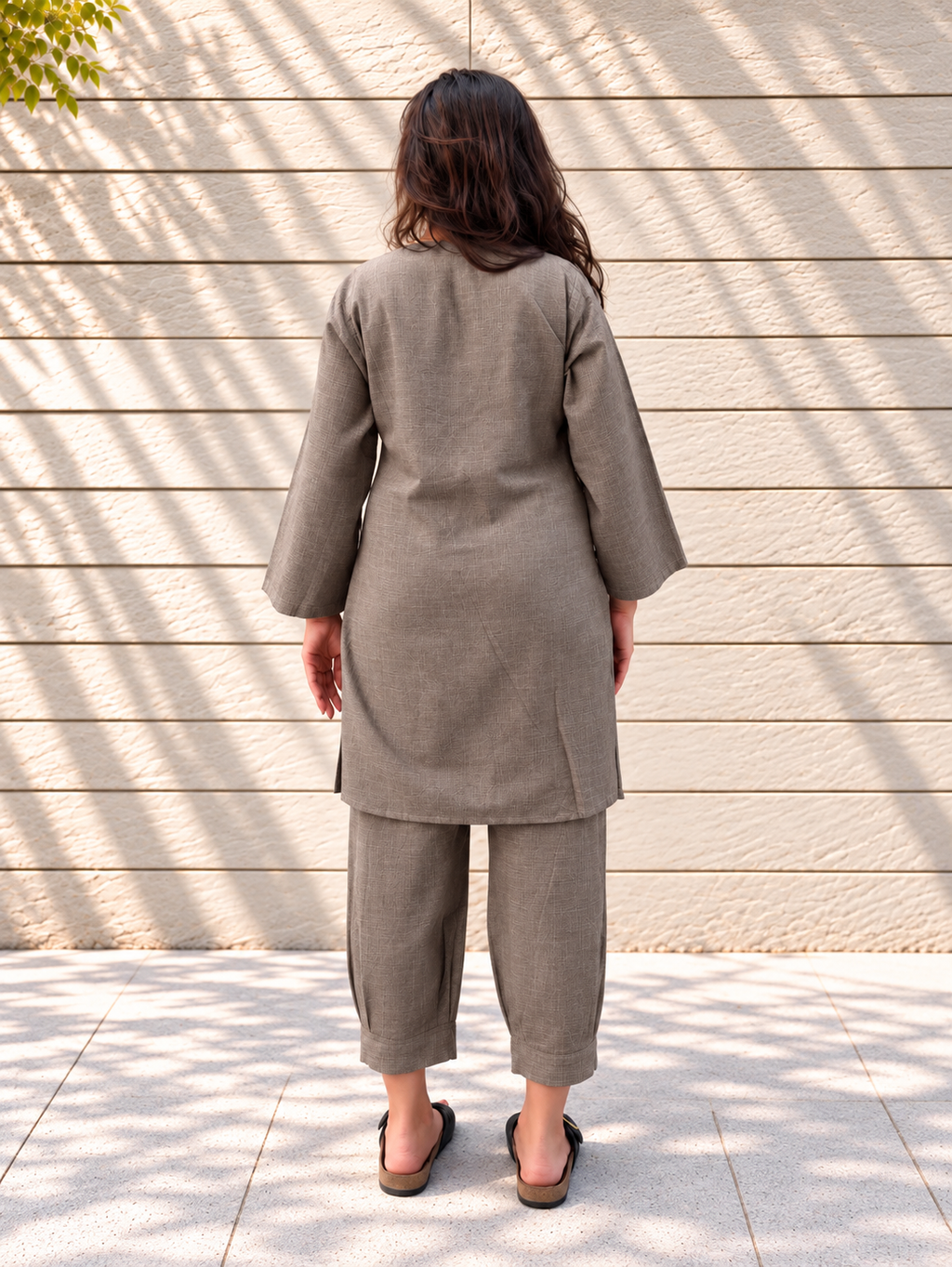Postcard Grey Kurta Set