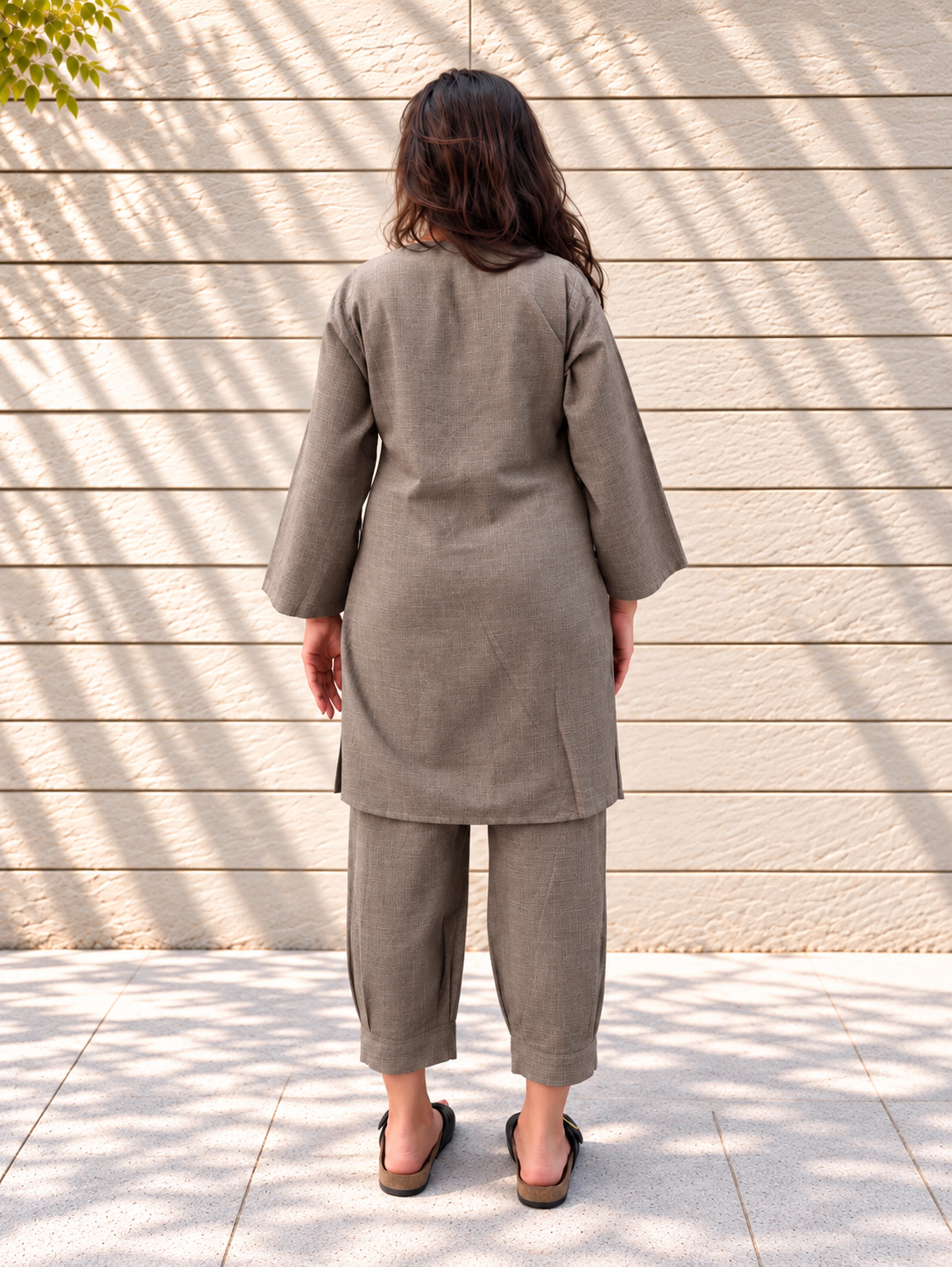 Postcard Grey Kurta Set