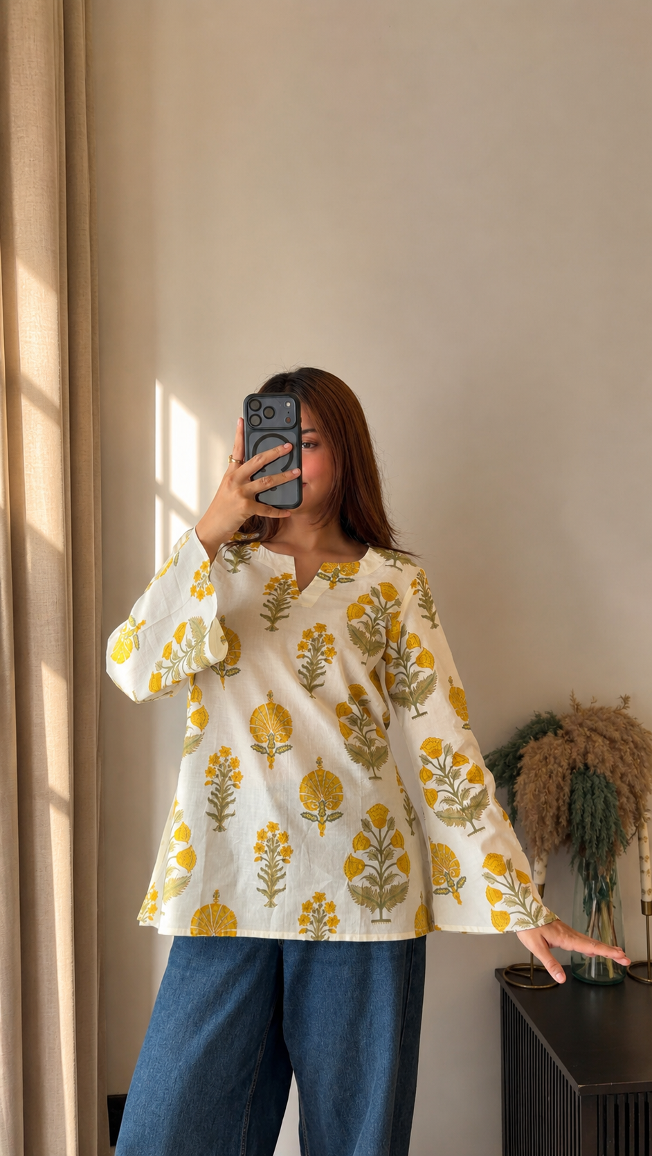 Pankhuri Bell Sleeves Kurti