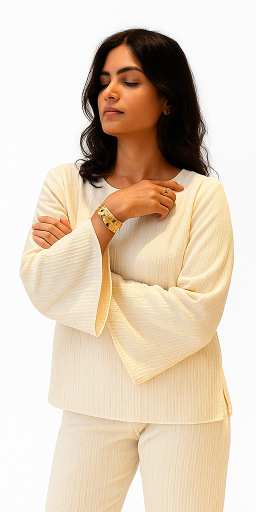 Ivory Side Knot Co-ord Set